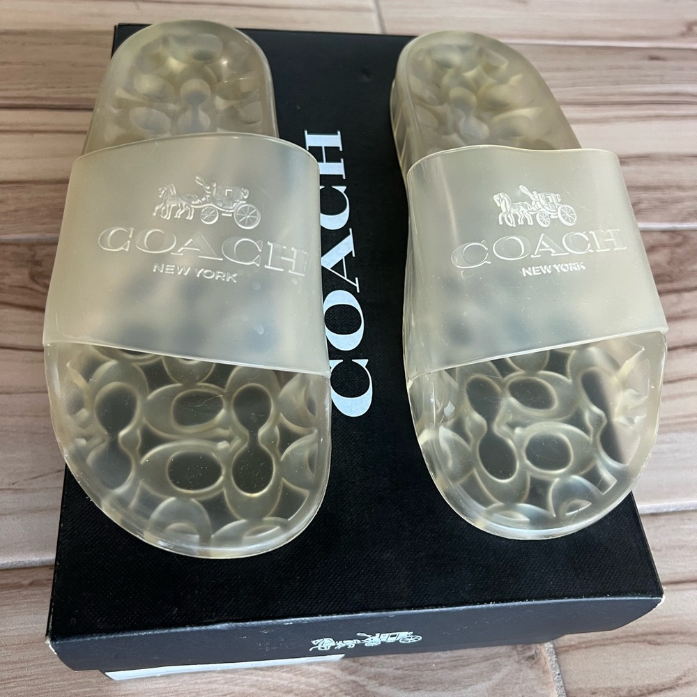 Coach Rubber Slide Sandals